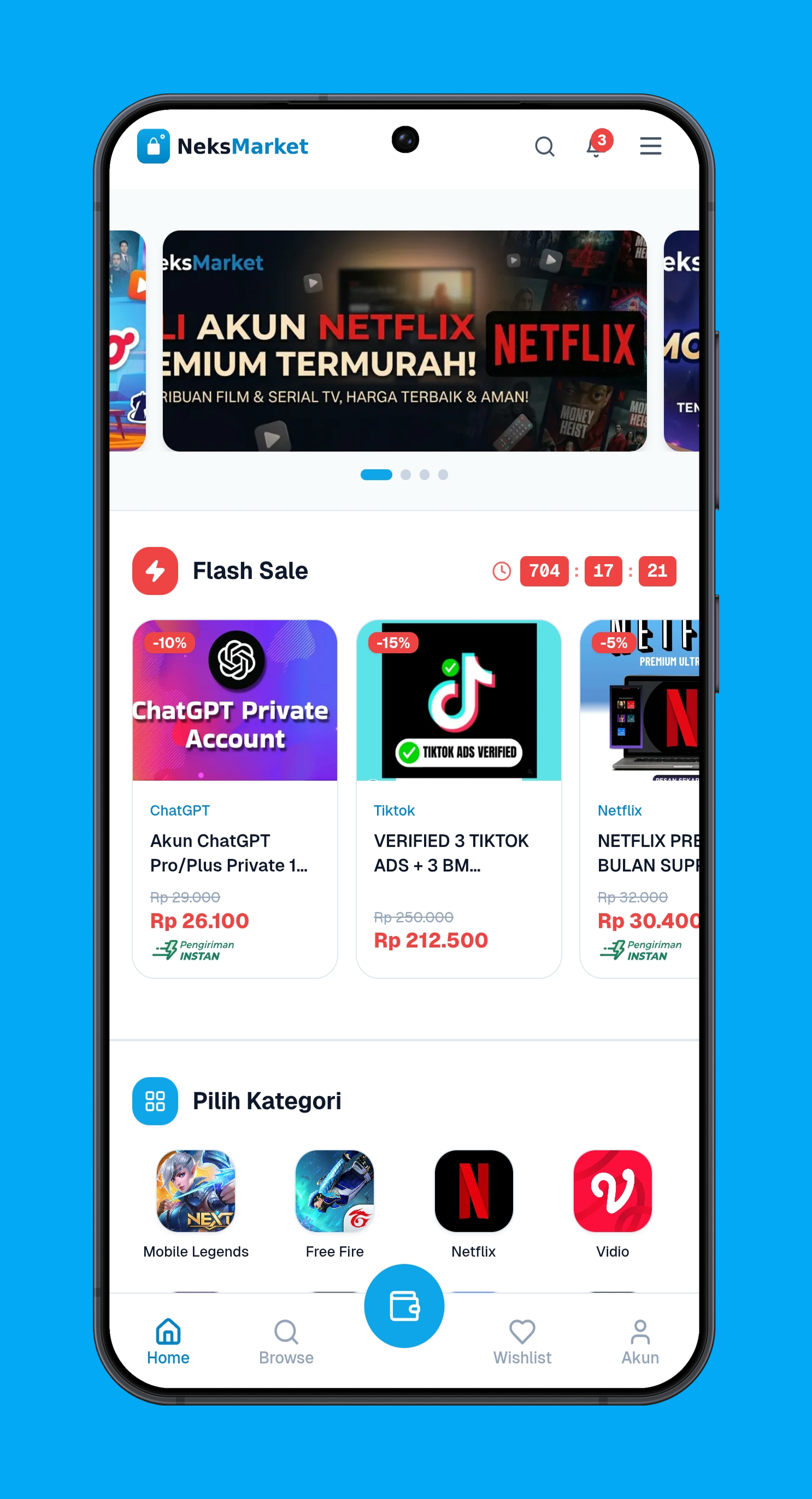 NeksMarket - Market Place Jual Beli Akun